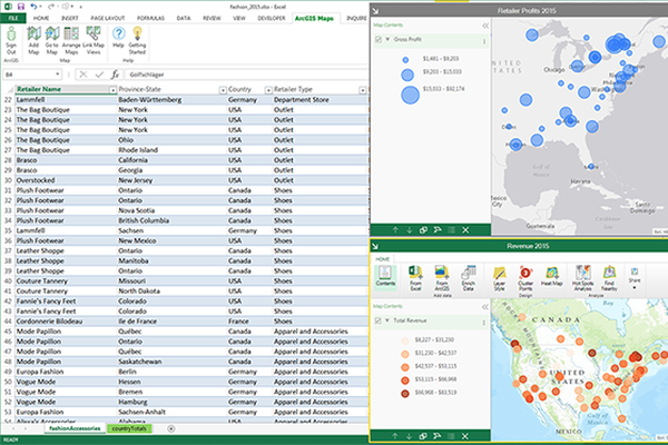 ArcGIS Maps for Office Screenshot