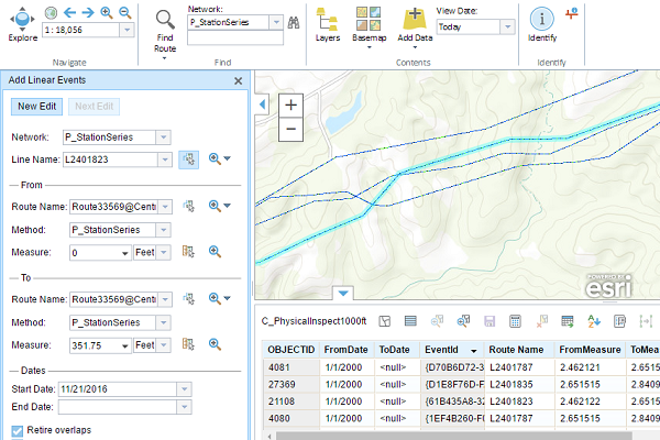 ArcGIS Pipeline Referencing - Extension - Extension Screenshot